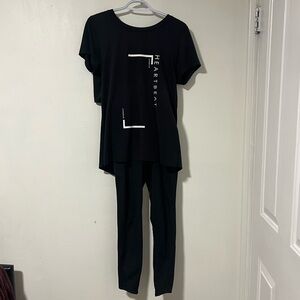 Under Armour Black Leggings and Top Set